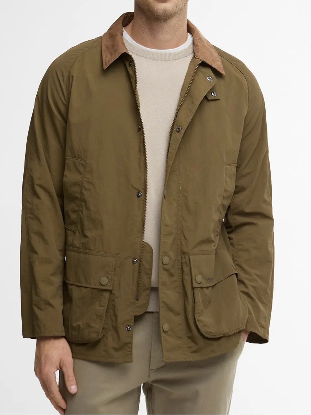 NWT Barbour Ashby Showerproof Jacket XL Sage Men's Lightweight Summer Rain Coat